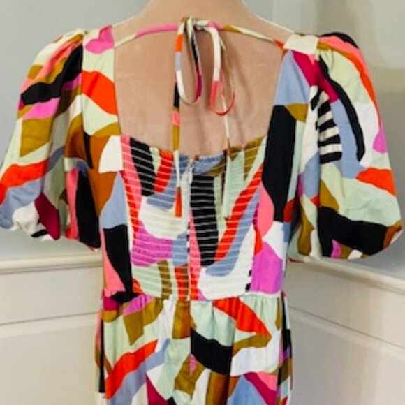 Crosy by Mollie Birch Vibrant Abstract Irby Jumpsuit Relaxed Fit Medium - Picture 6 of 8